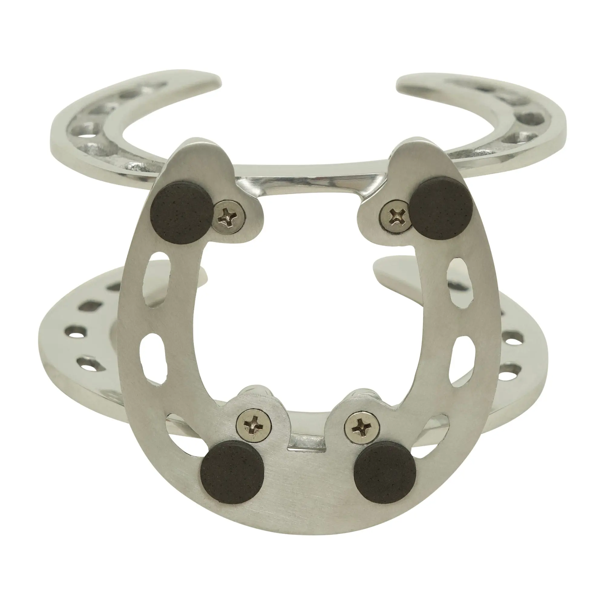 Huntley Horseshoe Napkin Holder, Aluminum Silver Finish - Image 12