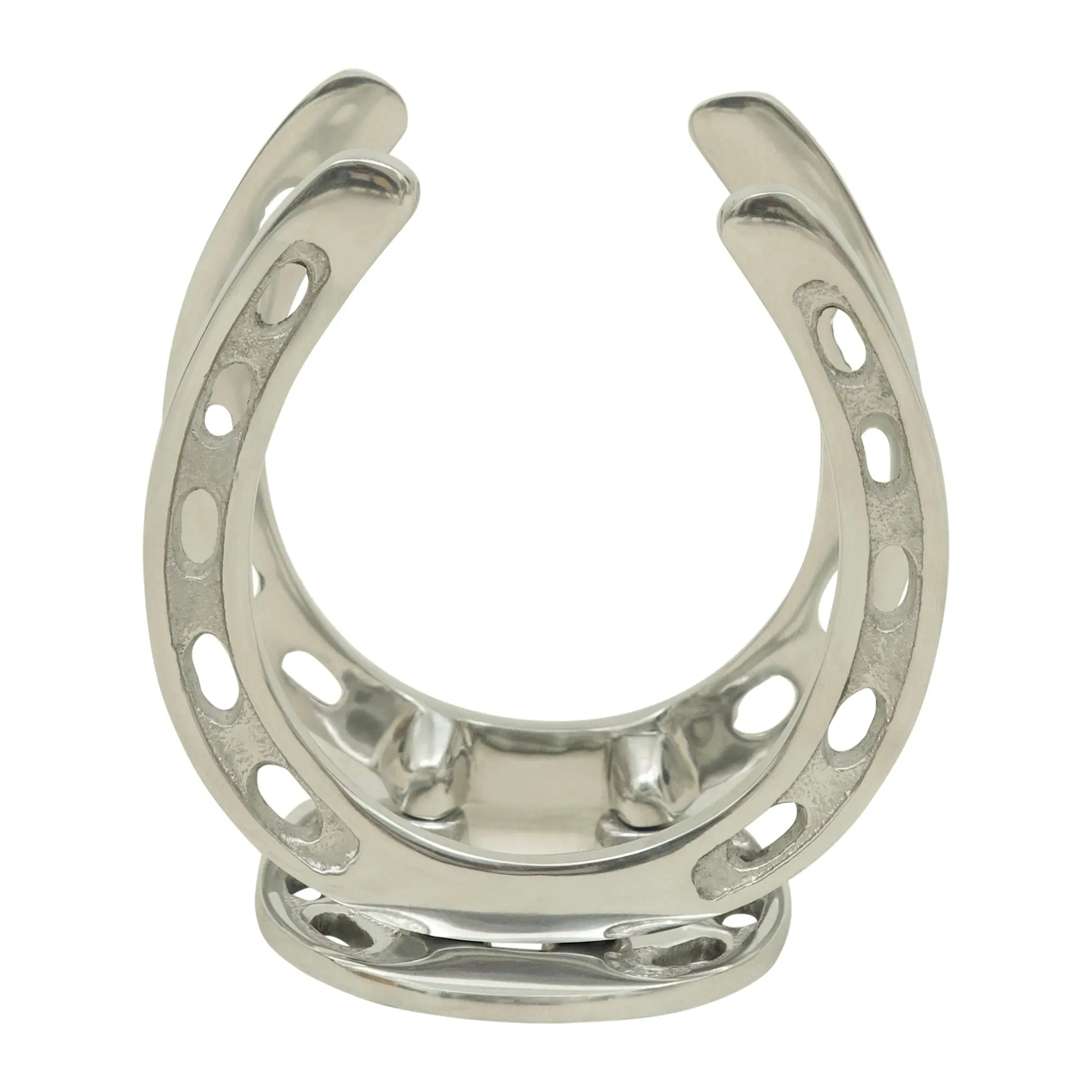 Huntley Horseshoe Napkin Holder, Aluminum Silver Finish - Image 4