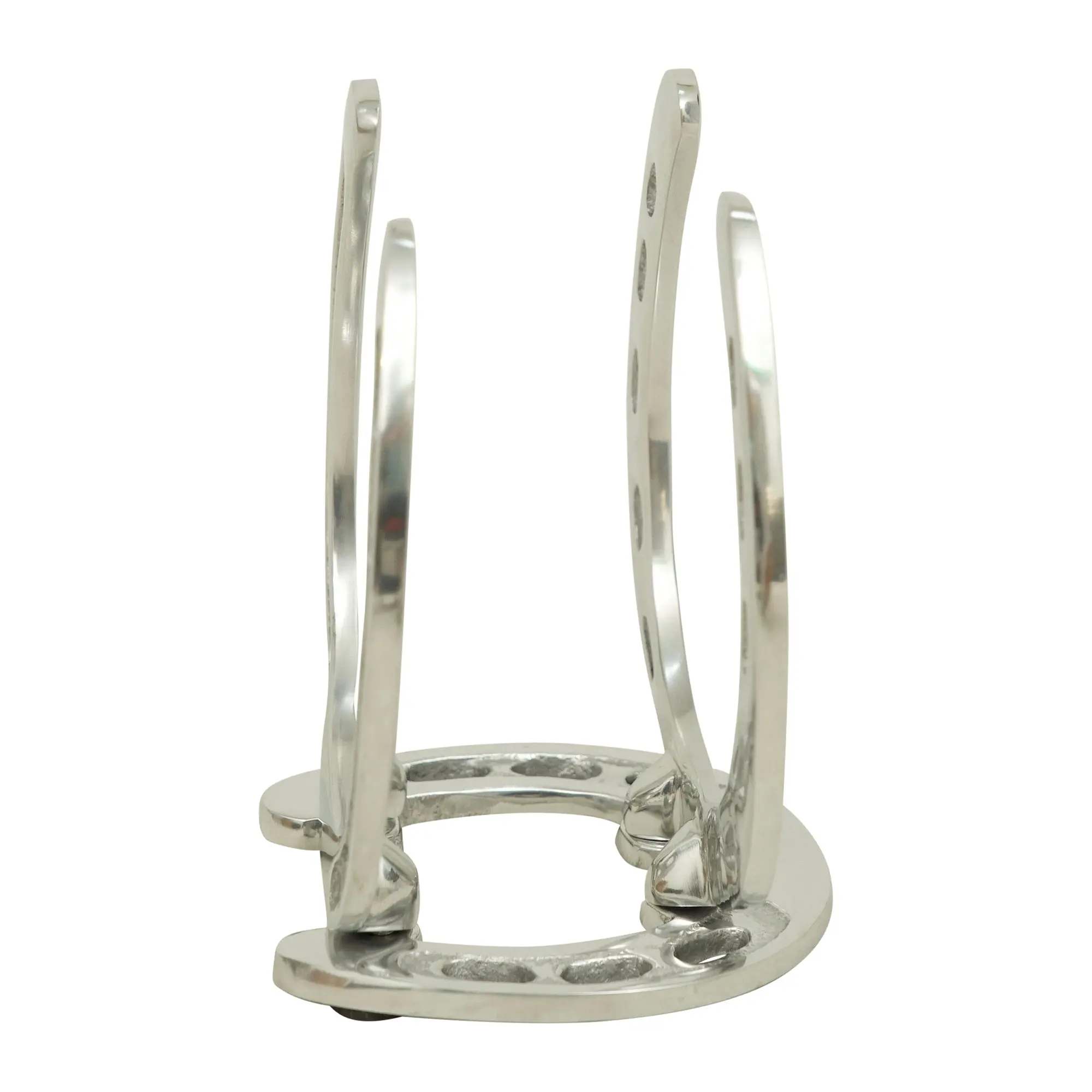 Huntley Horseshoe Napkin Holder, Aluminum Silver Finish - Image 8