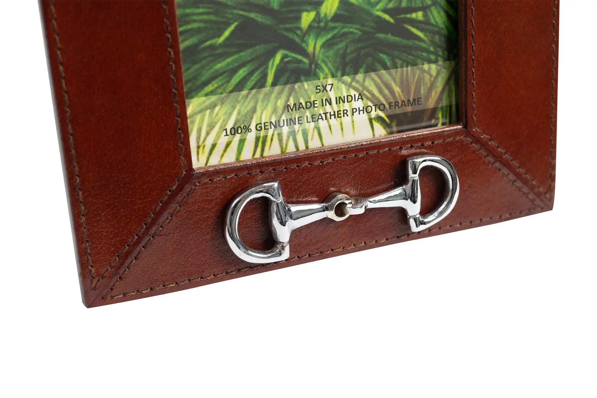 Huntley Leather Frame with Silver Horse Bit - Image 3