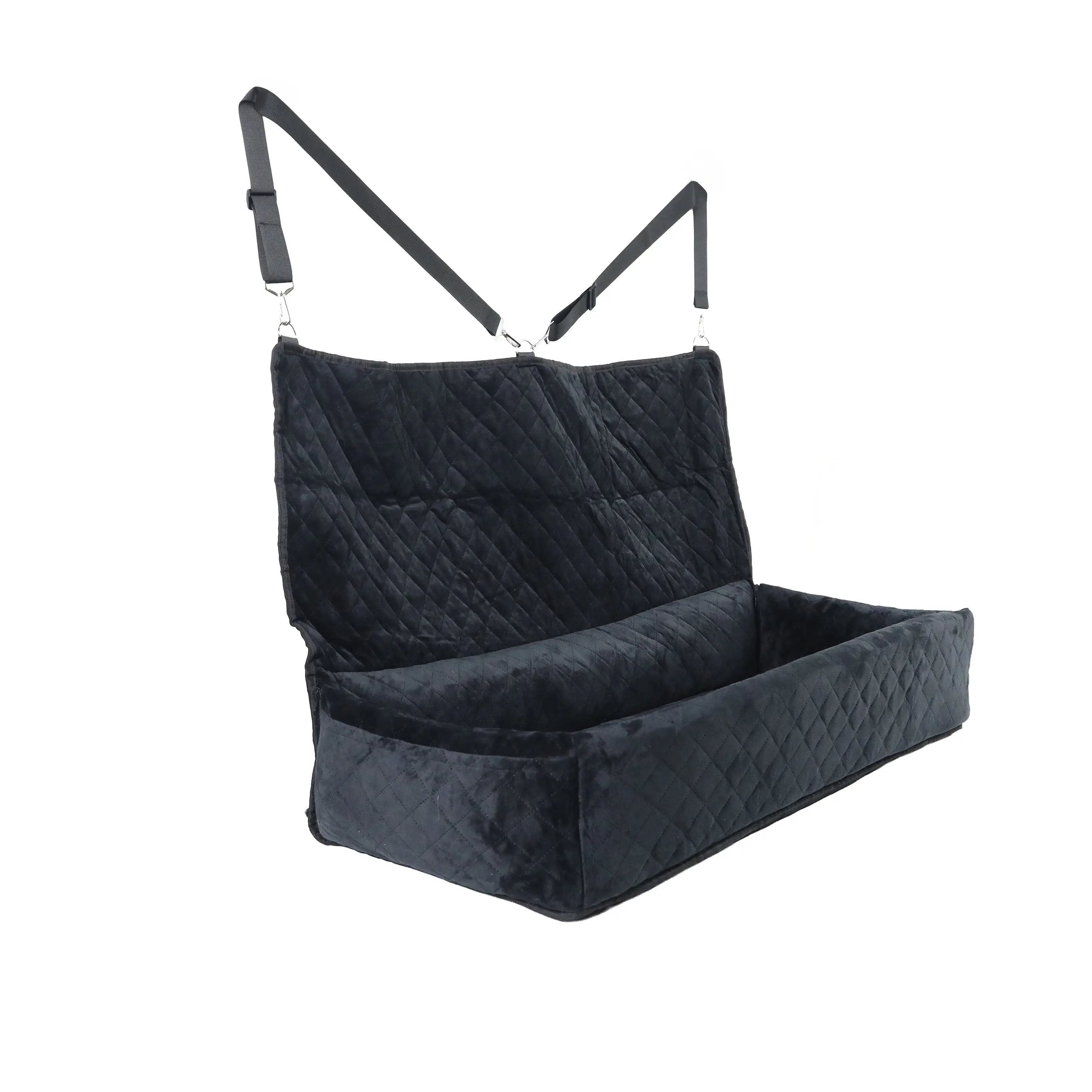Huntley Pet Dog Car Seat for Large Dogs, Pet Booster Back Set Bed, Black - Image 3
