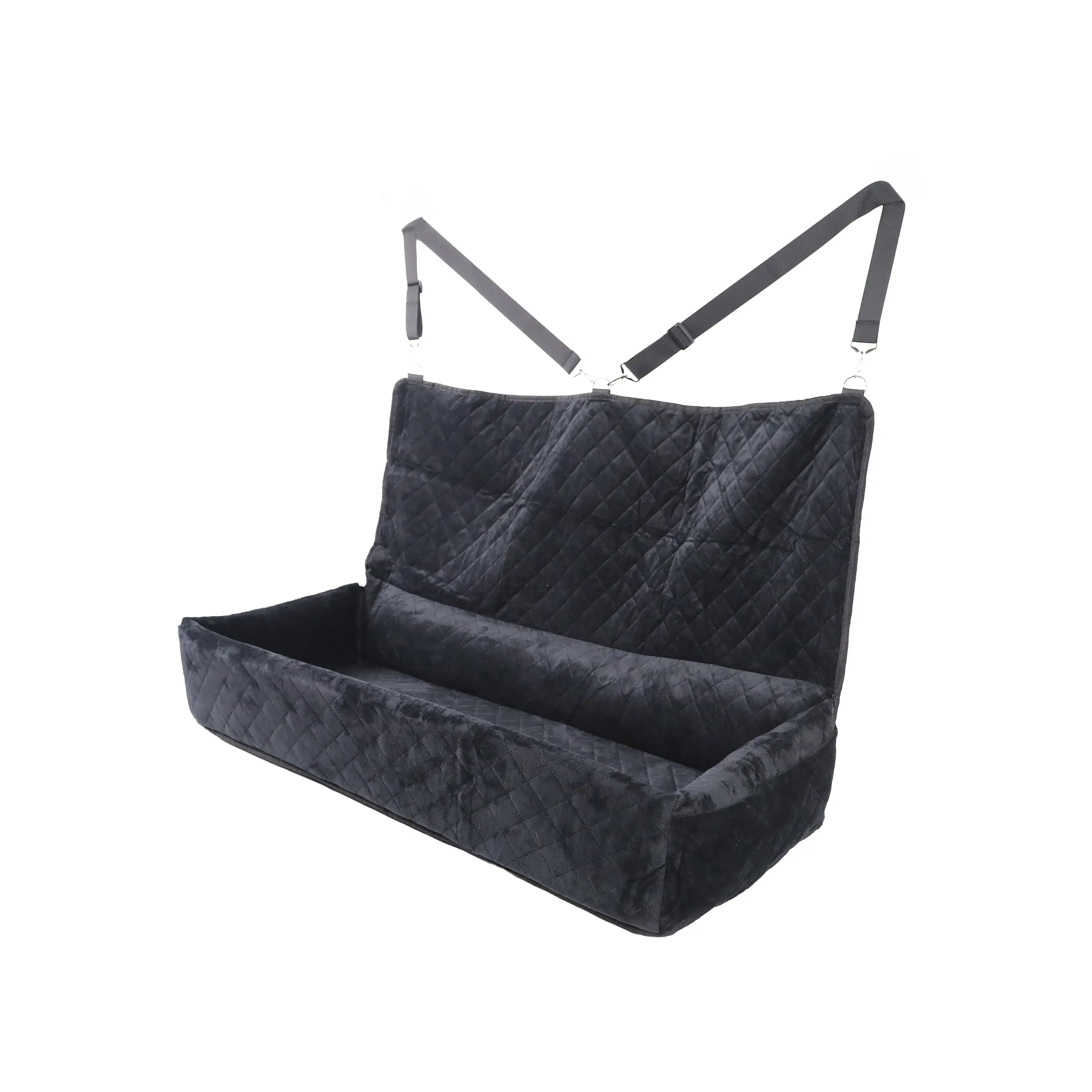 Huntley Pet Dog Car Seat for Large Dogs, Pet Booster Back Set Bed, Black - Image 4