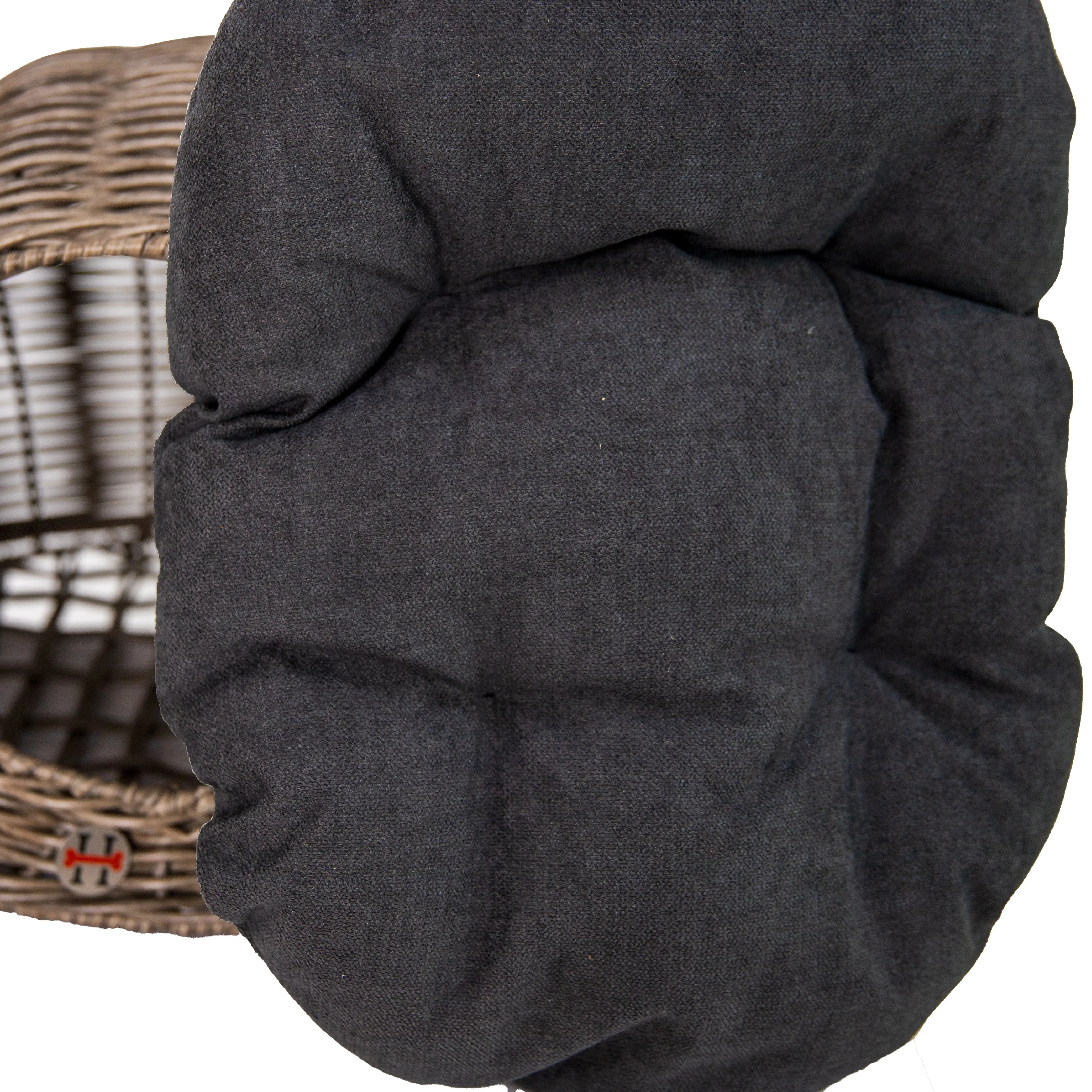 Huntley Pet Wicker Cat Shaped Play House Pet Bed with Cushion - Image 7